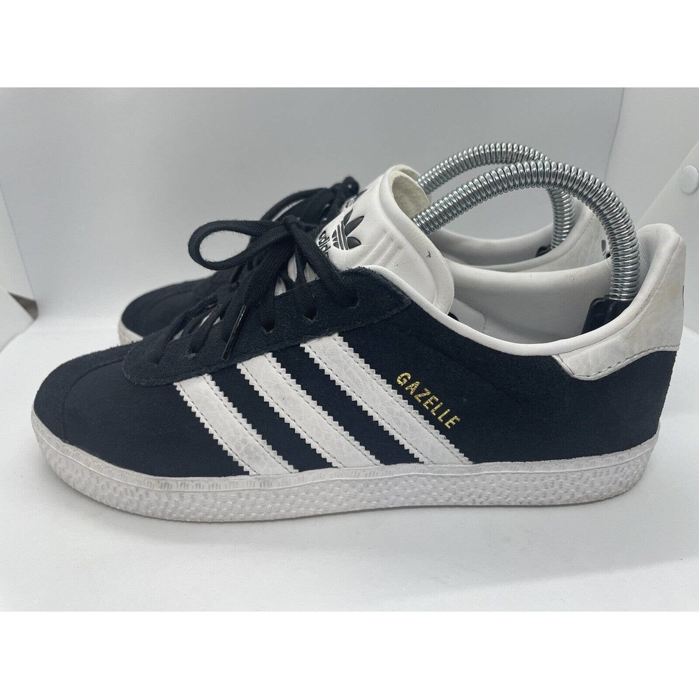 Boys' Girls' Big Kids Youth Adidas Gazelle J Shoes Size 4.5 Suede Black - Picture 3 of 8